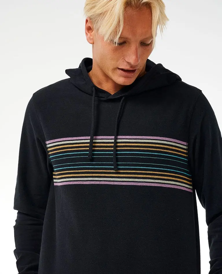 Rip Curl Surf Revival Black Hooded Long-Sleeve Shirt 1