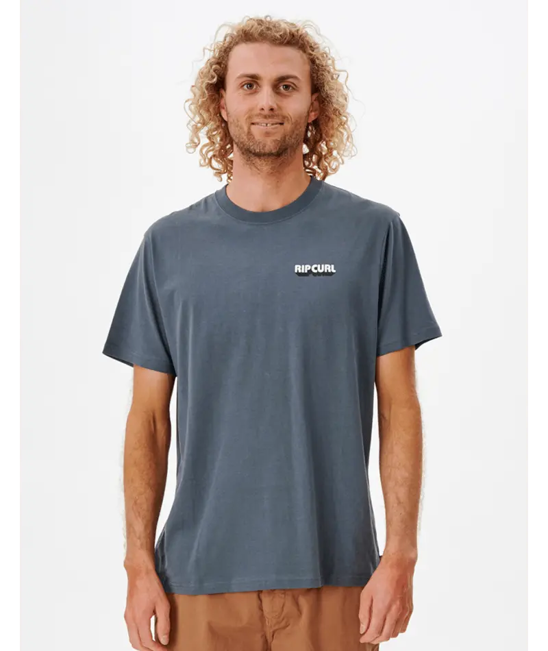 Rip Curl Surf Revival Curren Graphic T-Shirt – Charcoal Navy 1