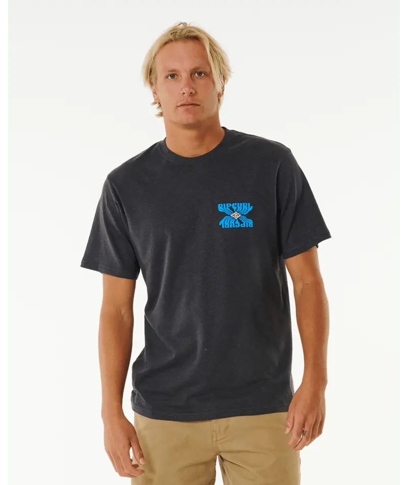 Rip Curl Swc Solar Washed T-Shirt In Black 1