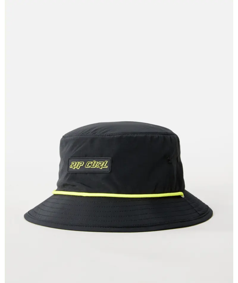 Rip Curl Vaporcool Foamie Mid-Brim Sun Hat – Black 1