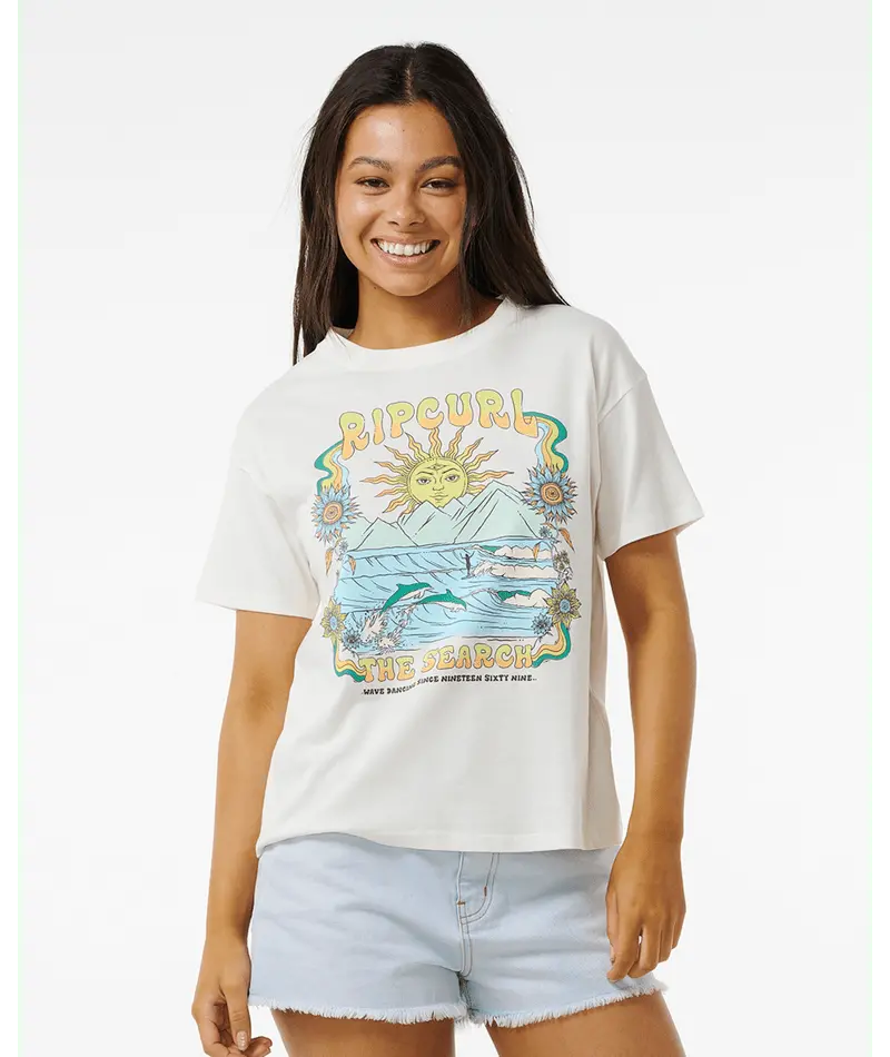 Rip Curl Wave Dancer Relaxed-Fit Tee In Bone 1