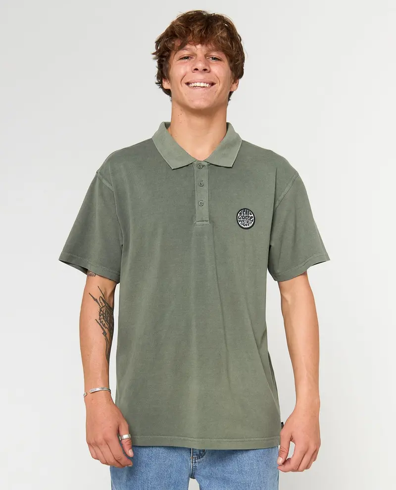 Rip Curl Wettie Performance Polo – Cactus Green 1