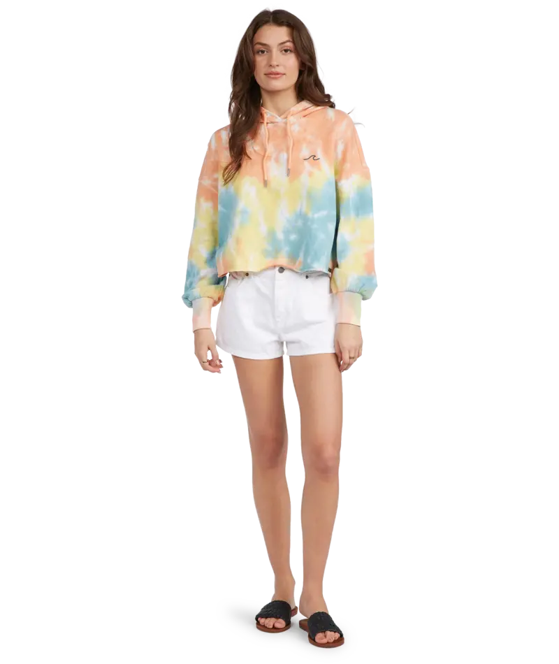 Roxy Aloha Island B Rainbow Cloud Wash Sweatshirt 1