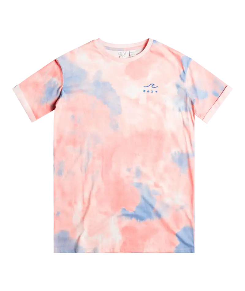 Roxy Better Than Words Printed Tee In Tropical Peach 1
