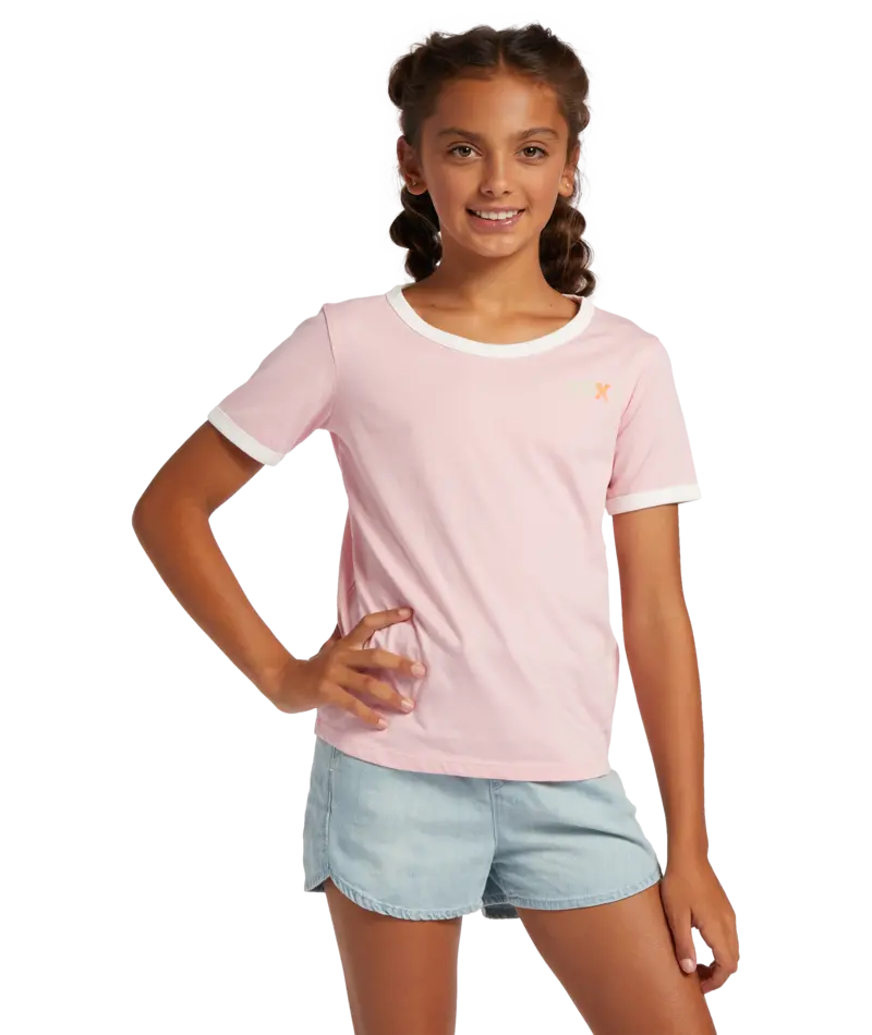 Roxy Cottonflower T-Shirt In Candy Pink 1