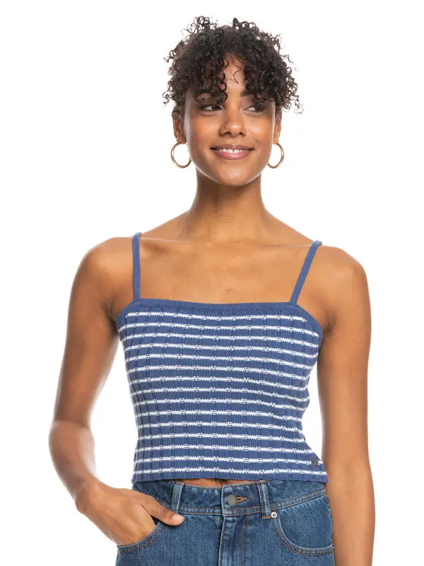 Roxy Dream Sign Stripe Tank Top – Bijou Blue 1
