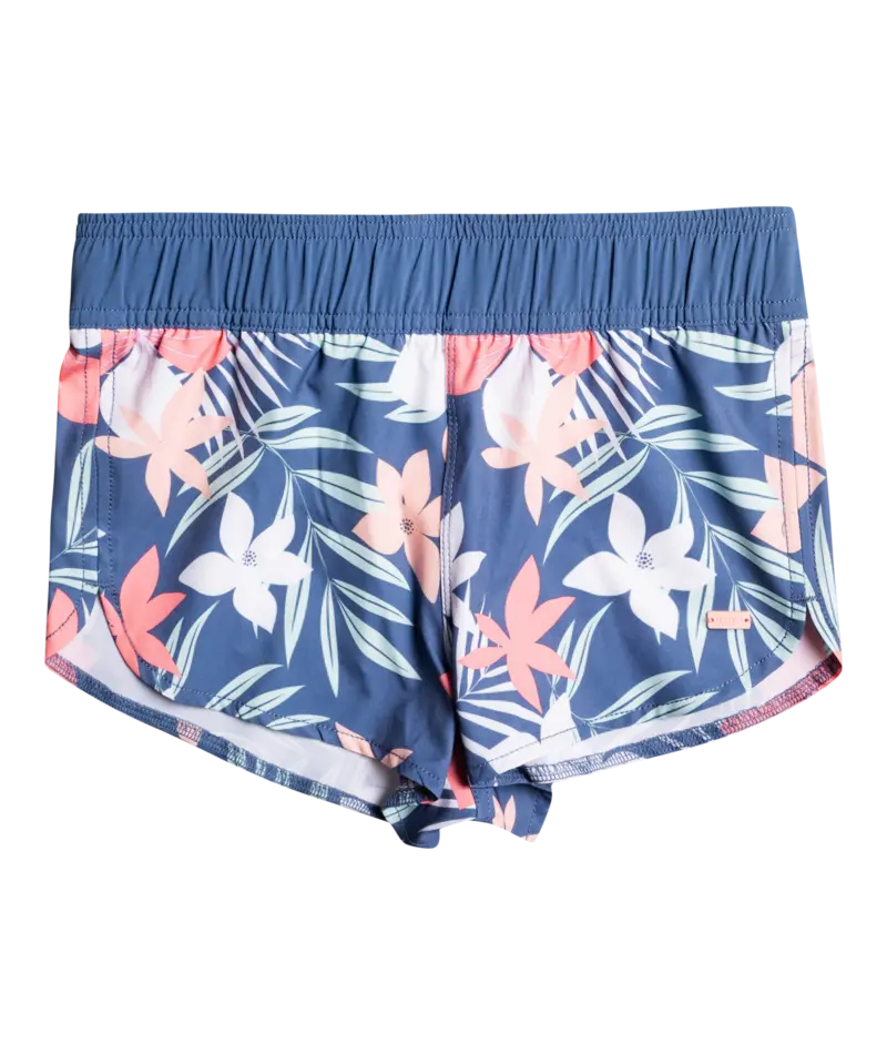 Roxy Girly Shorty Boardshorts In Bijou Blue 1