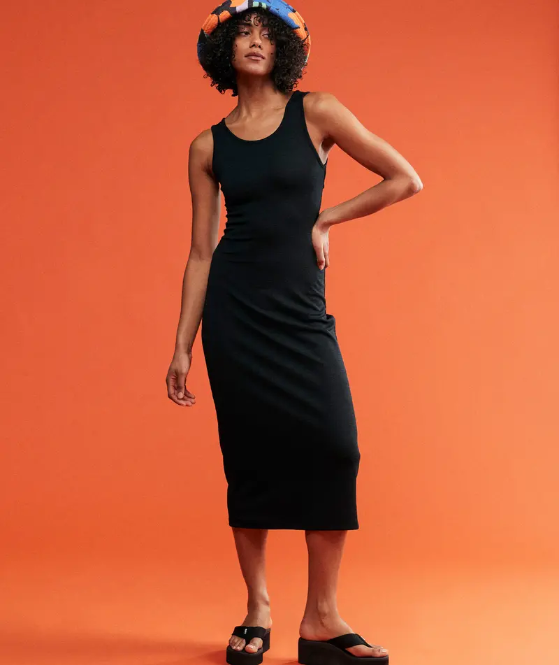Roxy Good Keepsake Wrap Dress – Anthracite 1
