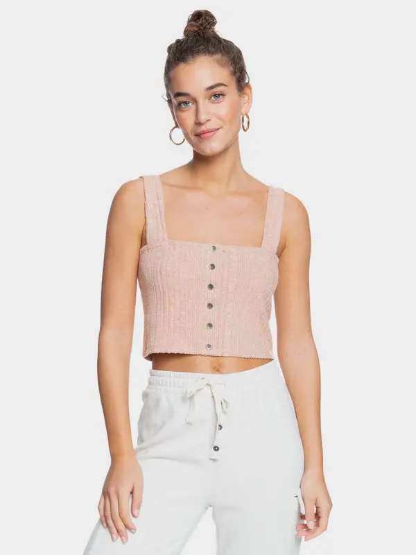 Roxy High Tide Camisole Tank – Toasted Nut Heather 1