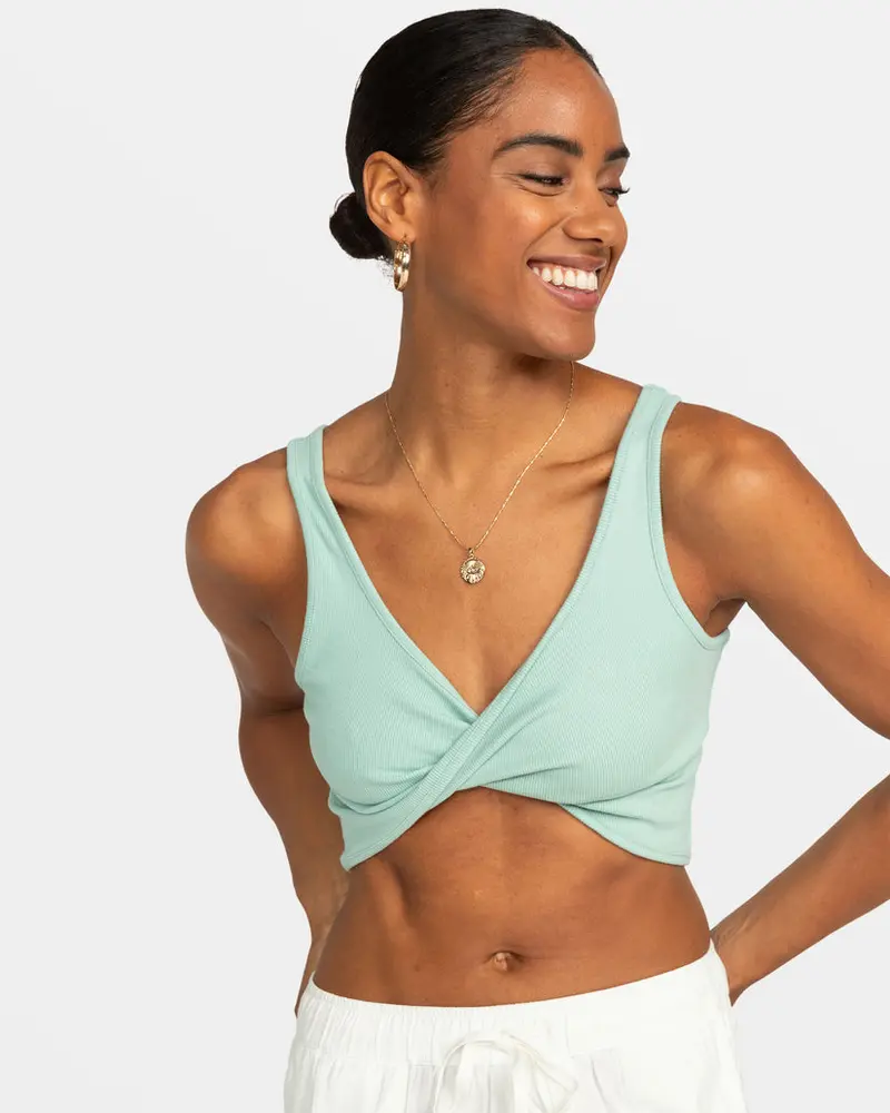 Roxy Riviera Sleeveless Top – Blue Surf Motif 1
