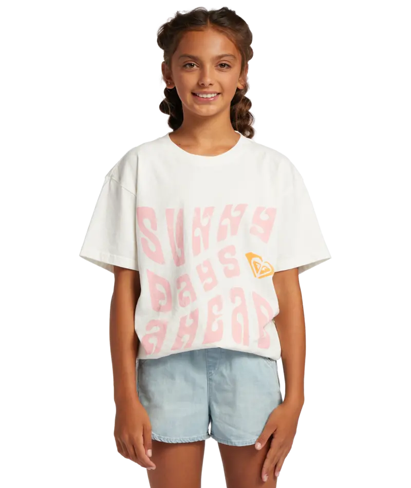Roxy Sunny Days T-Shirt In Crisp White 1