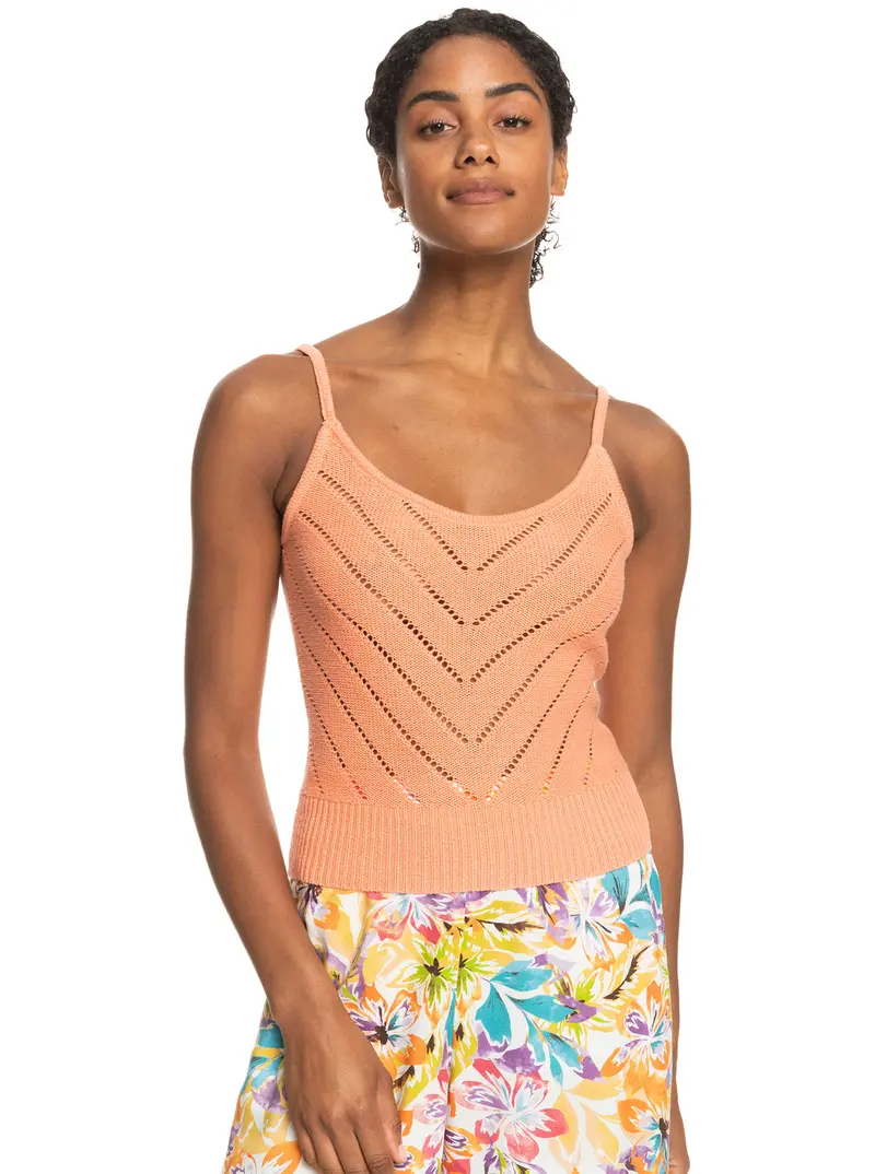 Roxy Sunrise Club Sleeveless Tank In Papaya Punch 1