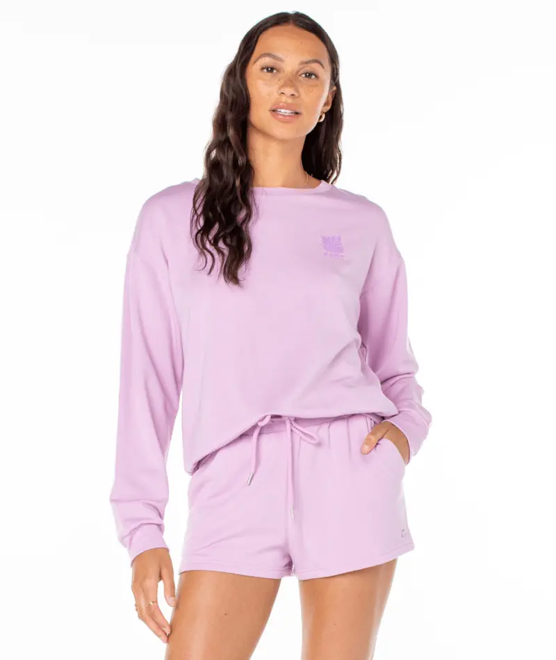 Roxy 'Surfing By Moonlight' Orchid Bouquet Sweatshirt 1