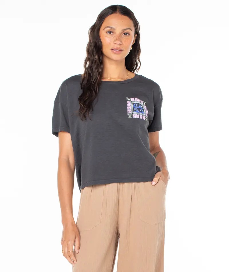 Roxy Wave Block Phantom T-Shirt 1