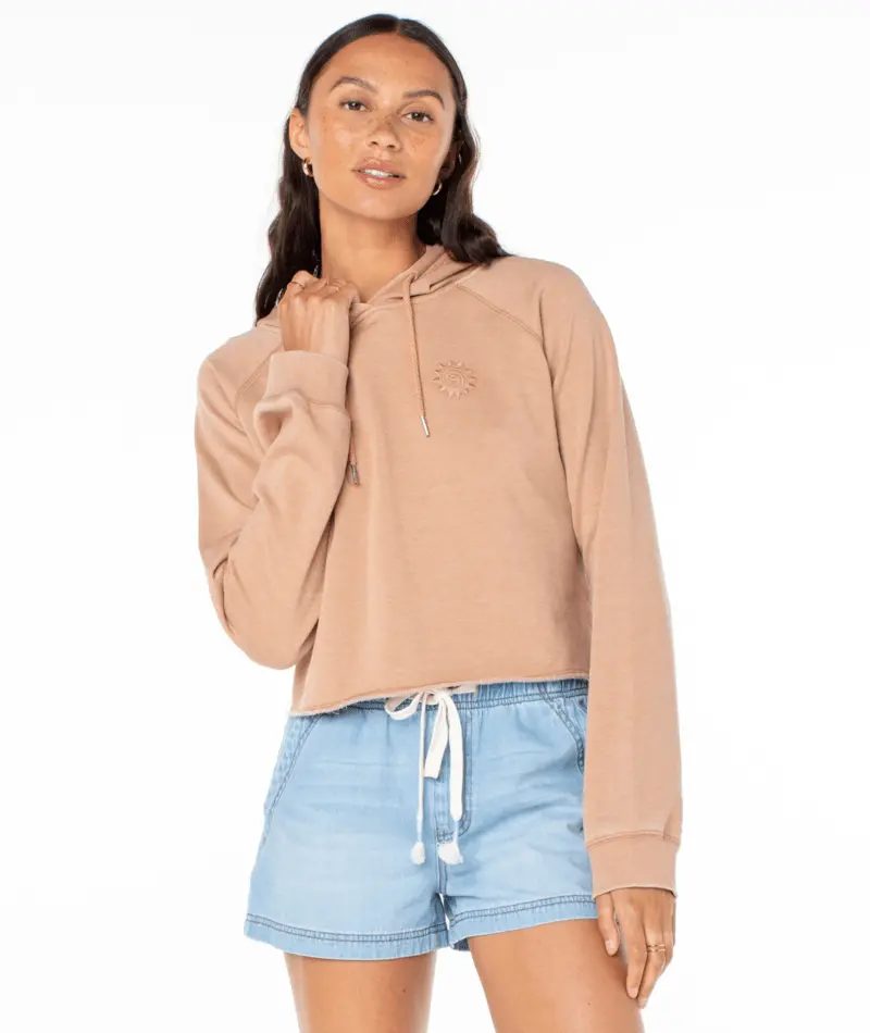 Roxy 'We Arrived' Praline Sweatshirt With Sol Stamp Embellishment 1
