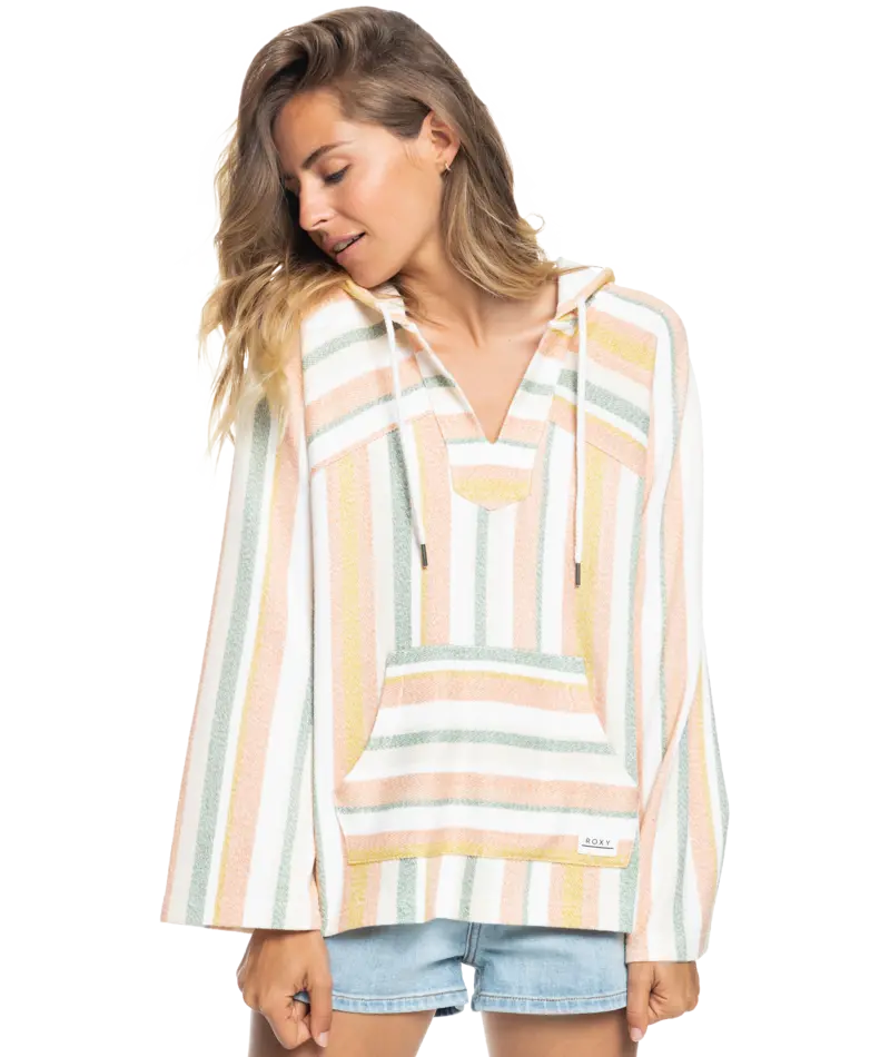 Roxy Wild And Free Oversized Sweatshirt In Tapioca 1