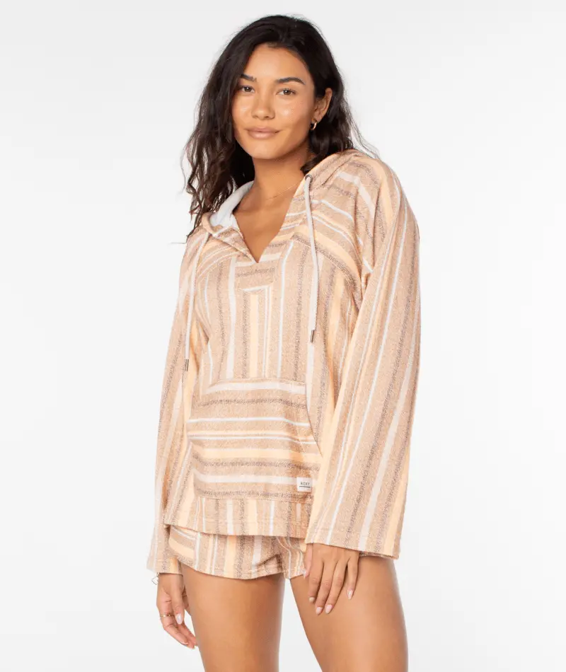 Roxy 'Wild & Free' Chipmunk Saltwater Stripe Sweatshirt 1
