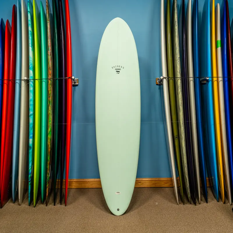 Skindog Ova Thunderbolt Surfboard – Red Finish, 8'0" Midlength 1