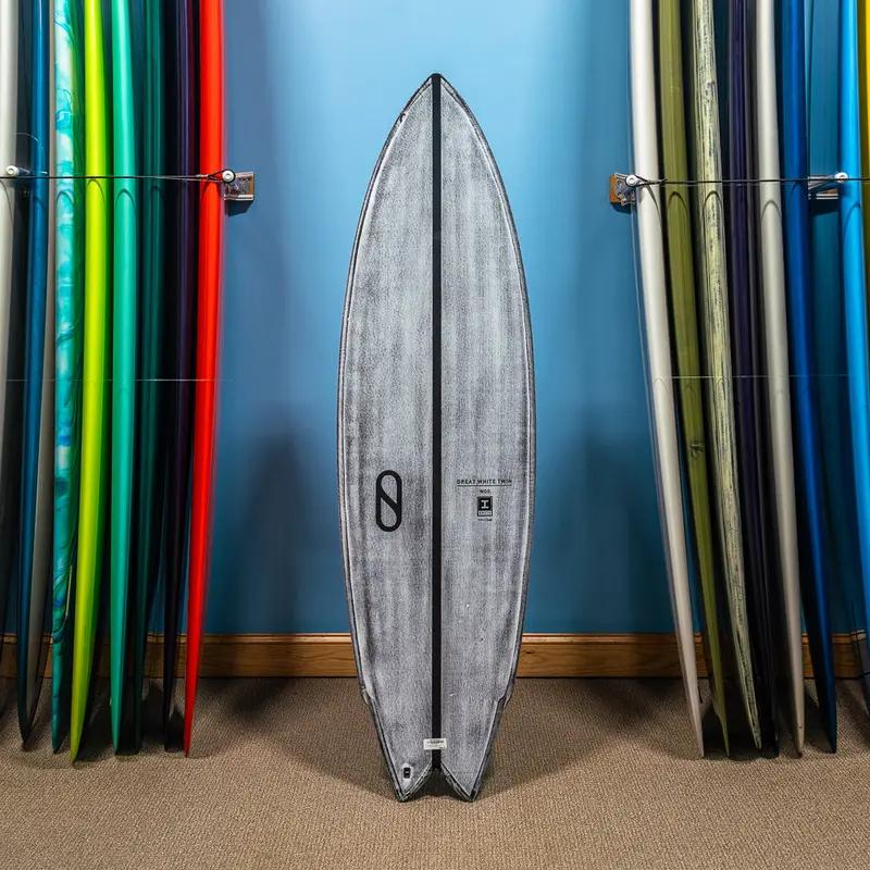 Slater Designs Great White Twin Surfboard – Firewire Volcanic Build, 6'4" 1