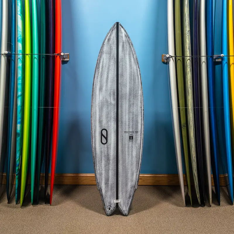 Slater Designs Great White Twin Surfboard – Firewire Volcanic Construction, 6'6" 1