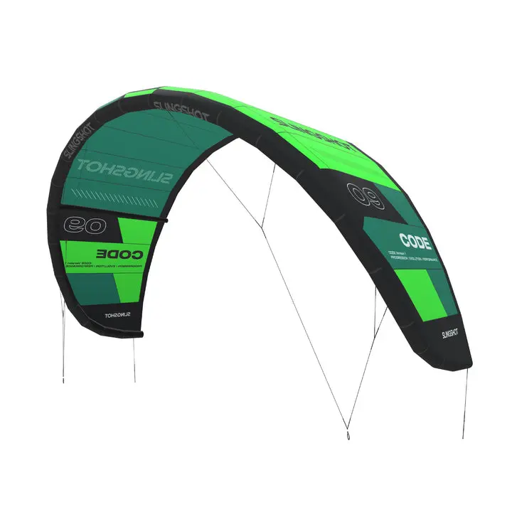 Slingshot Code V1 Kite – Green, 11 Square Meter 11