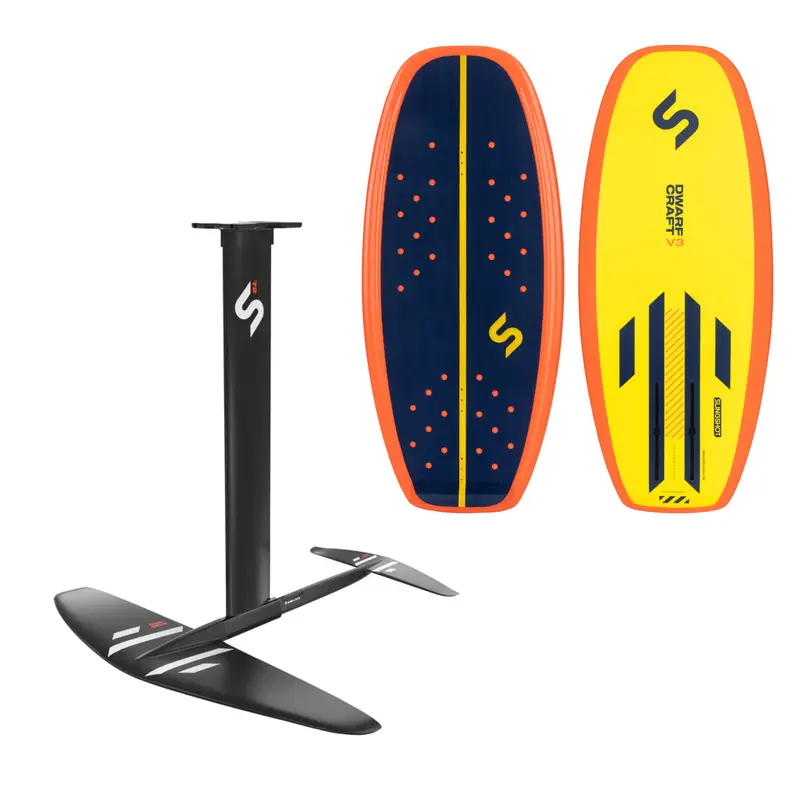 Slingshot One-Lock Wake Foil System With Dwarfcraft V3 Front Wing & Ease 1250 Stabilizer 1