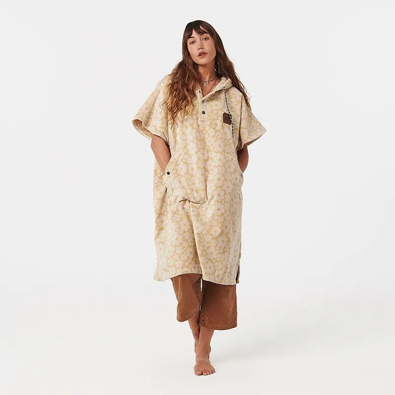Slowtide Ginny Ex Warm Poncho – Sandstone (Sm/Md) 1