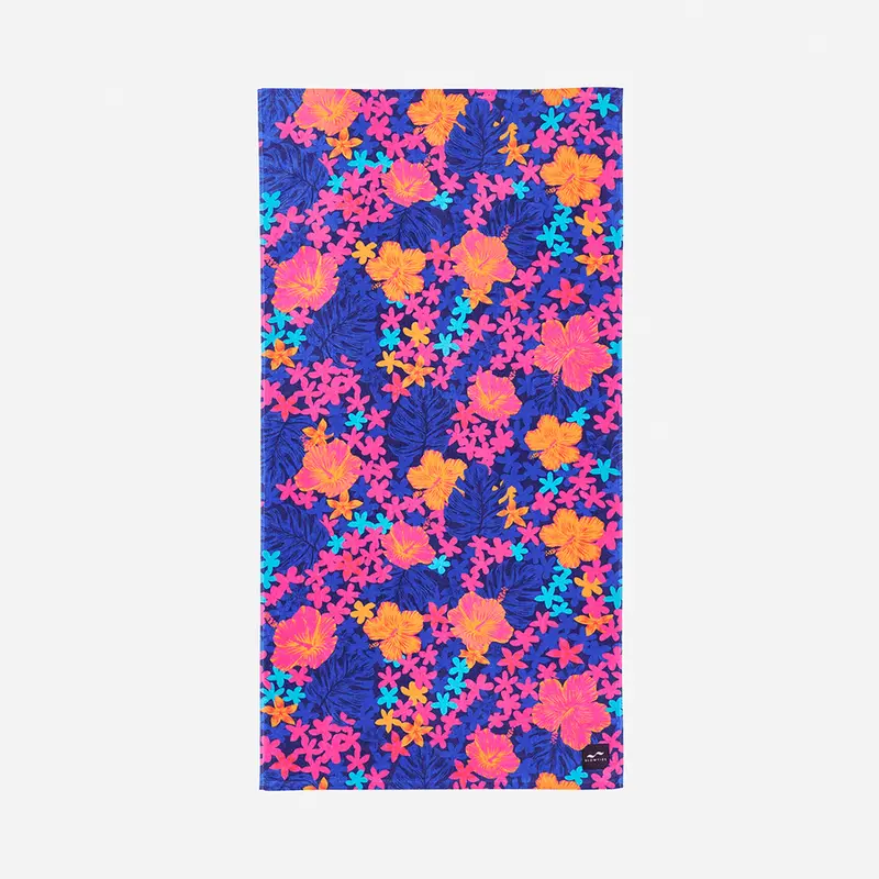 Slowtide Kini Kini Lightweight Beach Towel In Deep Pool 1