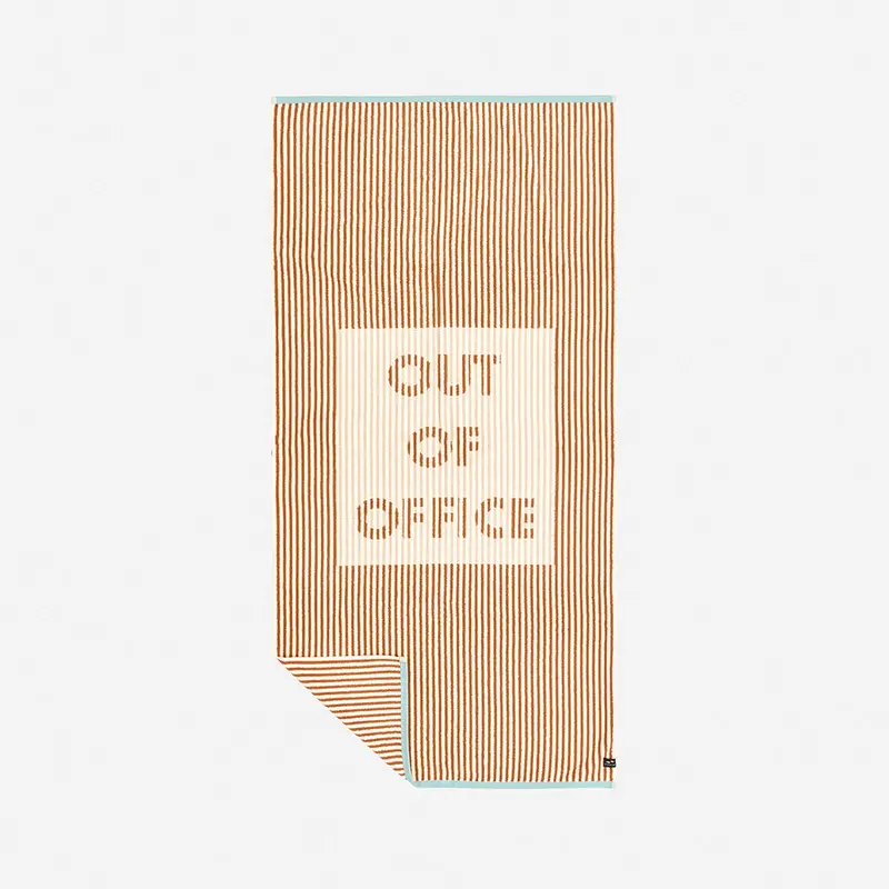 Slowtide Out Of Office Woven Beach Towel In Moab 1