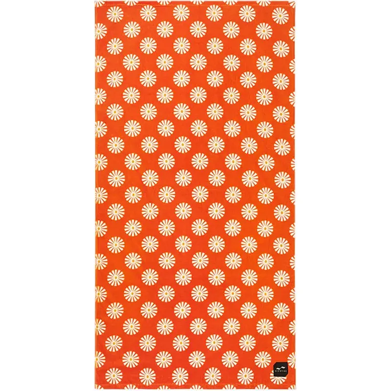 Slowtide Sun Dazed Soft Microfiber Towel In Vibrant Red 1