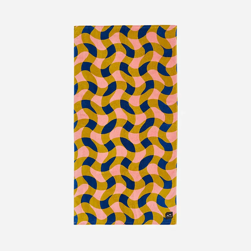 Slowtide Weaver Lightweight Beach Towel In Guava 1