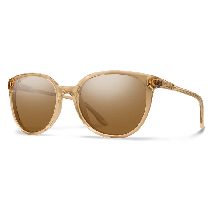 Smith Cheetah Sunglasses – Champagne Crystal Frame, Chromapop Polarized Brown Lenses 1