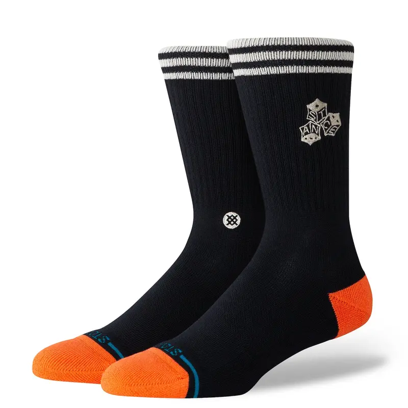 Stance High Roller Crew Socks – Black 1