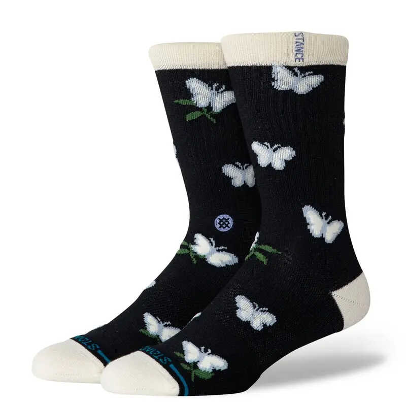 Stance Meadows Crew Socks – Black 1