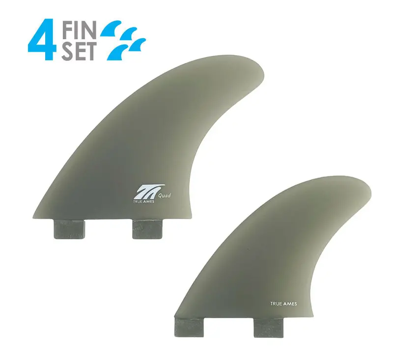 True Ames Fcs Fiberglass Quad Fin Set – Smoke 1