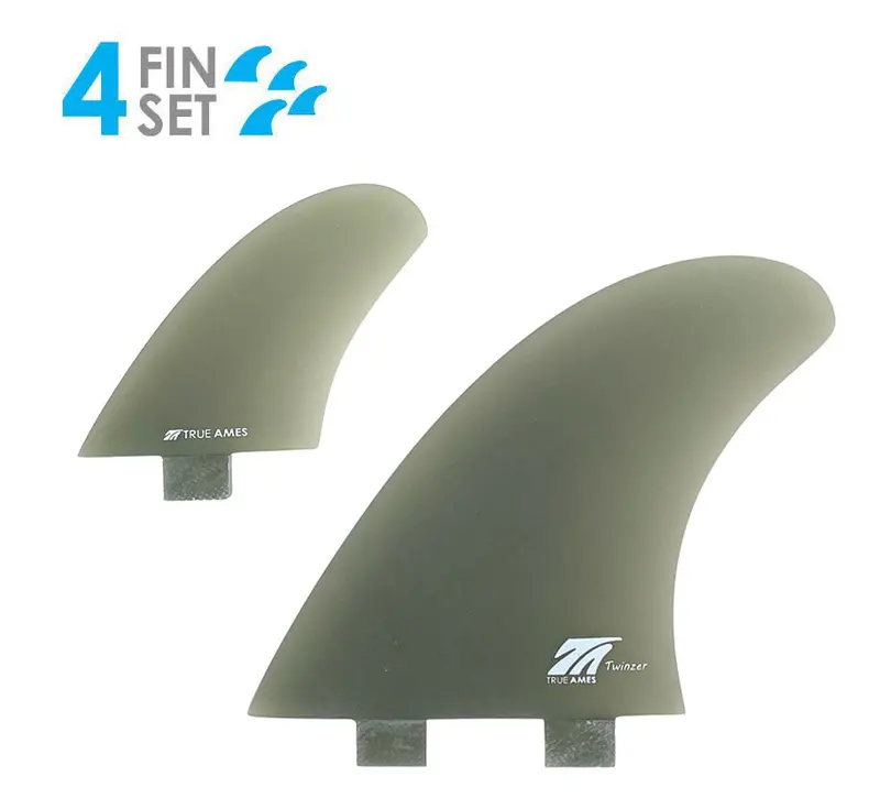 True Ames Fcs Twinzer Fin Set – Smoke Fiberglass 1