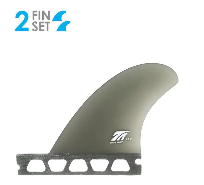True Ames Futures Side Bite – Smoke, 3.25" 1