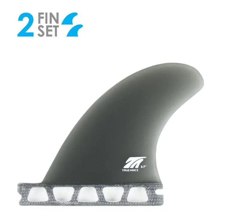 True Ames Futures Side Bite – Smoke, 3.7" 1