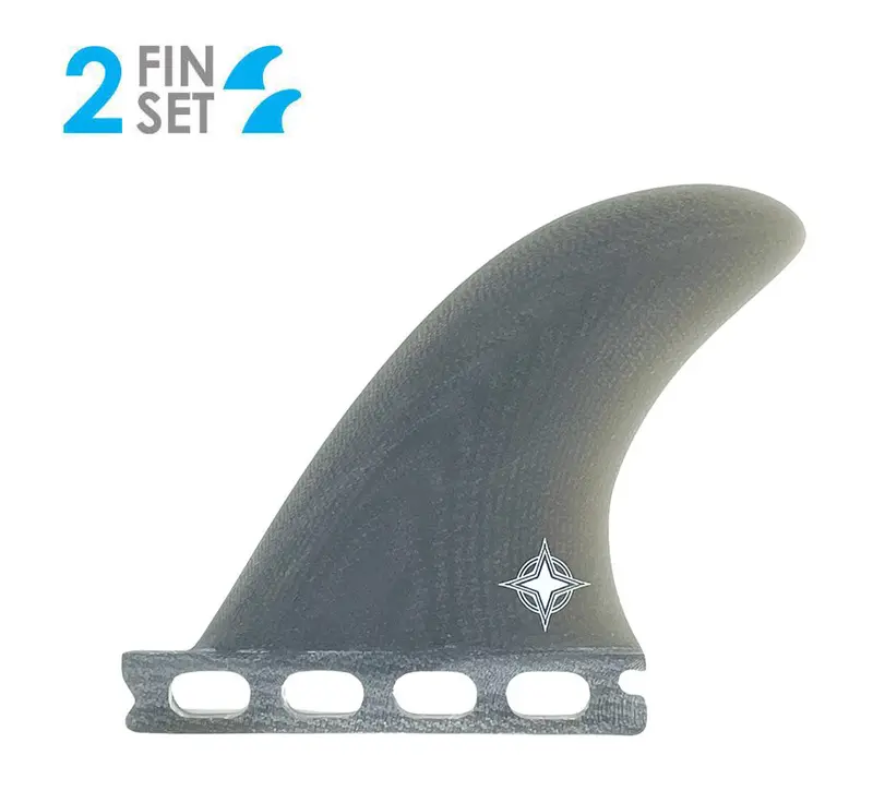 True Ames Wayne Rich Side Bite Fins – Smoke Gray, 4.0 Inches 1