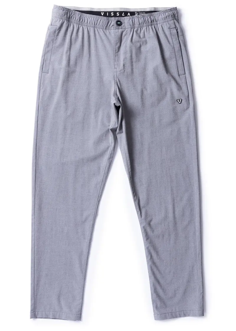 Vissla Alto Eco-Friendly Elastic Waist Pants – Dark Grey 1