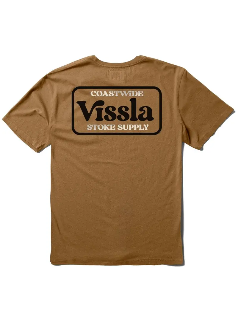 Vissla Coastwide Short Sleeve T-Shirt In Rubber Black 1