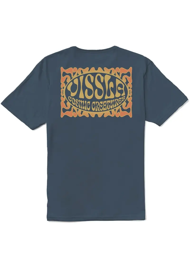 Vissla Cosmic Creatures Organic Graphic T-Shirt – Dark Denim 1