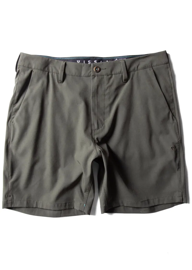 Vissla Cutlap Hybrid Shorts – 17.5 Inches, Vintage Green, Eco-Blend Fabric 1