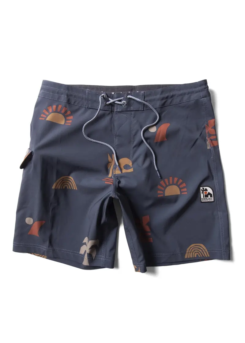 Vissla Ecology Center 17.5-Inch Surf Boardshorts In Midnight Shade 1