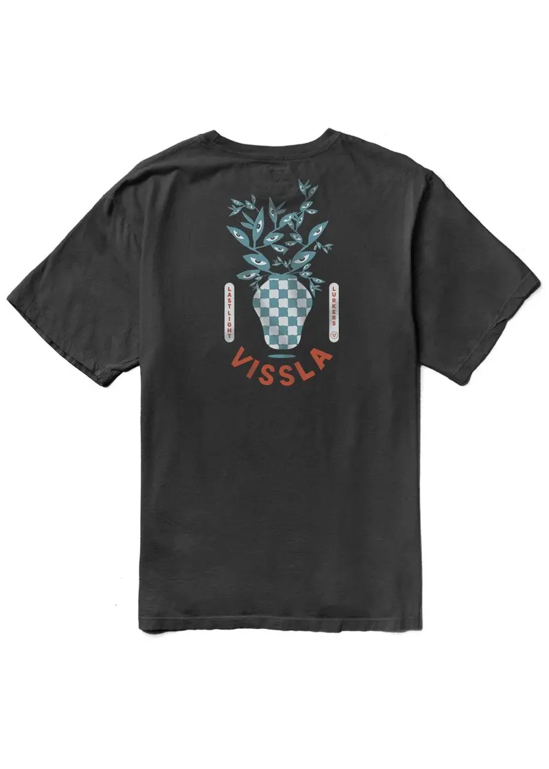 Vissla Floravisions Organic Cotton Tee In Phantom 1