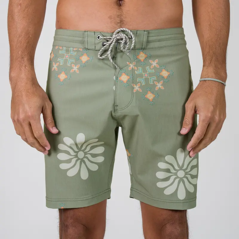 Vissla Icons 17.5" Boardshorts – Ranger Green 1