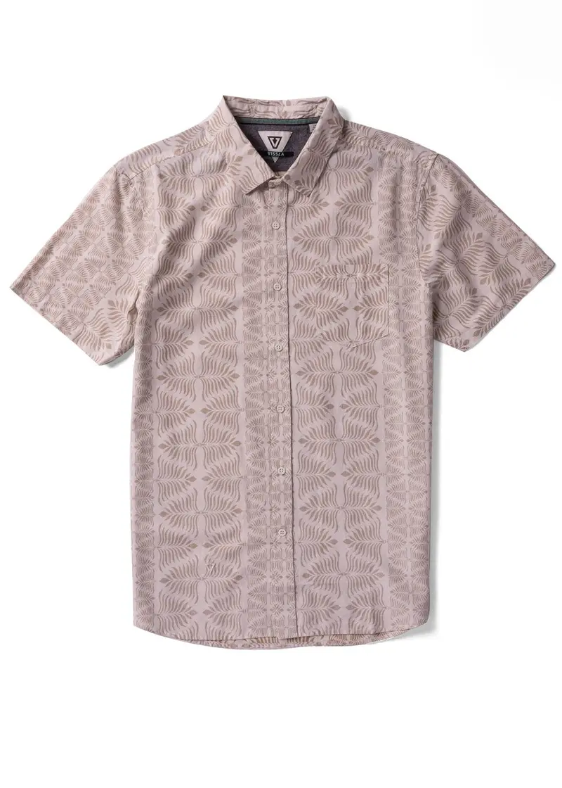 Vissla Island Impressions Eco Short-Sleeve Shirt In Bone 1