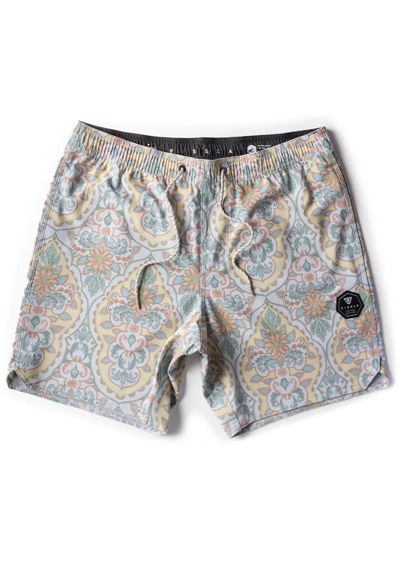 Vissla Mundaka 16.5-Inch Ecolastic Boardshorts In Dune 1