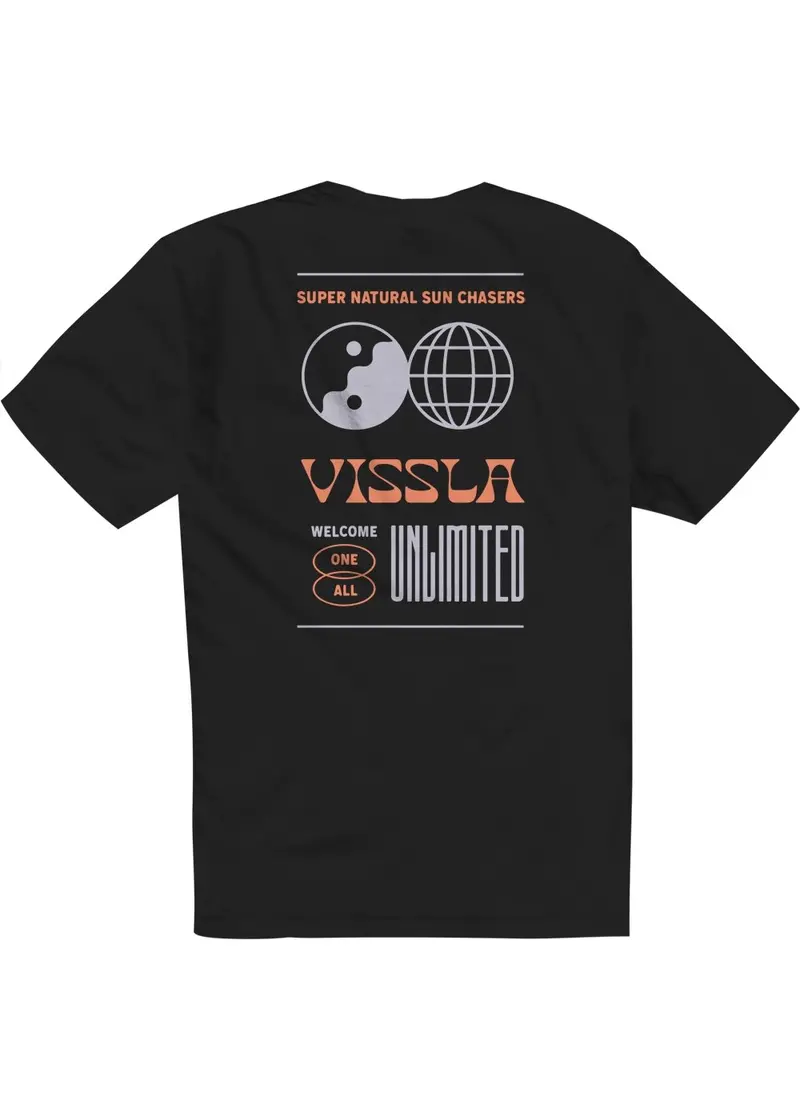 Vissla One World Premium Short-Sleeve Tee In Black 1
