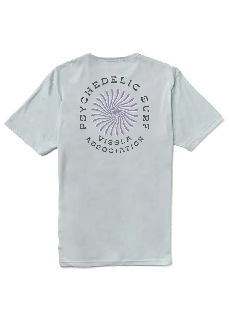 Vissla Psycho Surf Organic Grey Mist Pocket Tee 1
